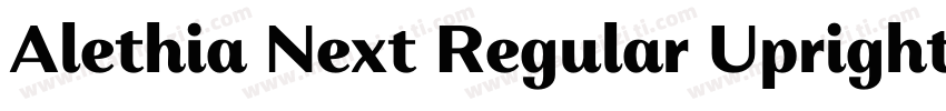 Alethia Next Regular Upright字体转换